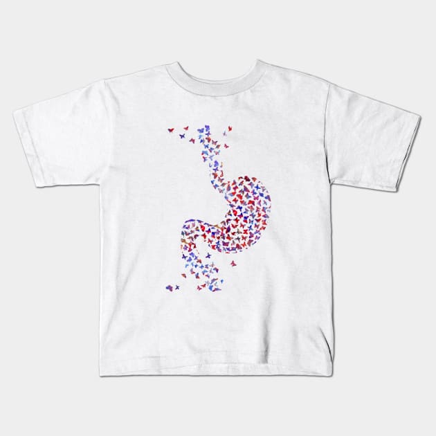 Butterflies in stomach Kids T-Shirt by RosaliArt